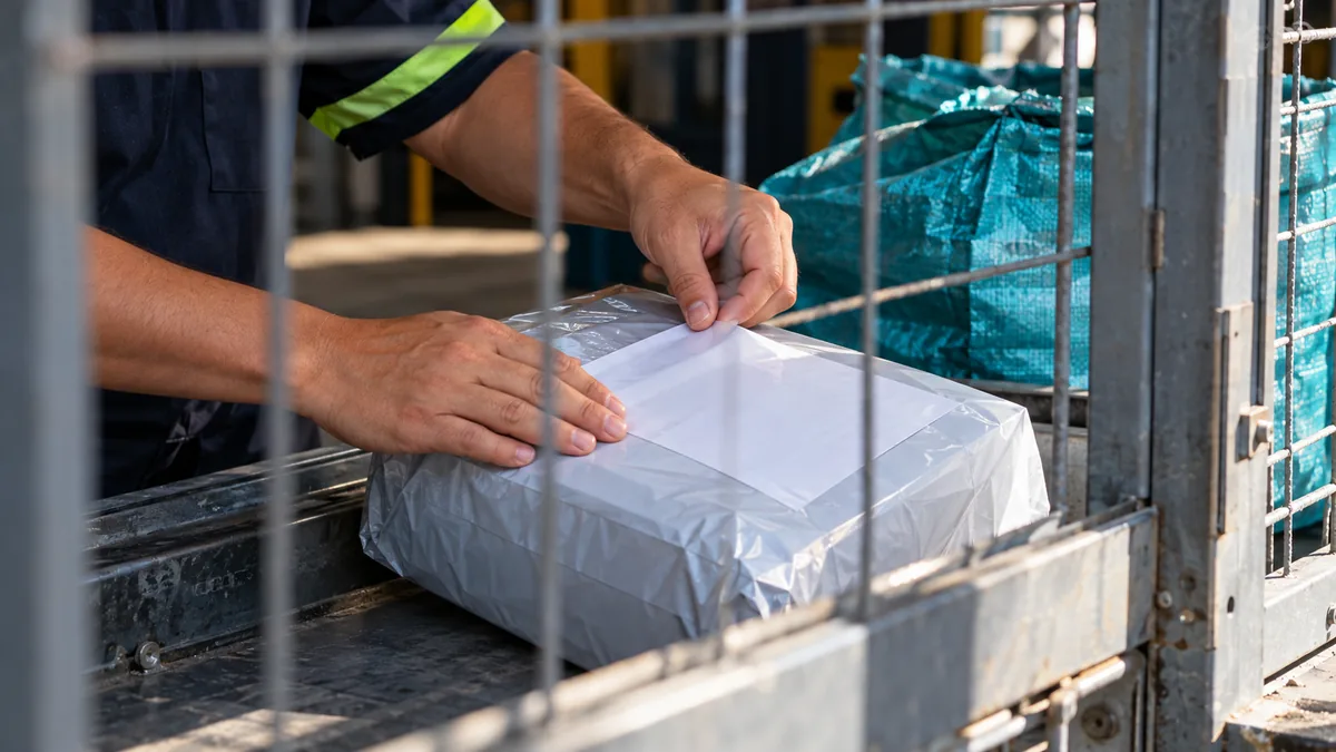Fornecedor prepara uma encomenda para envio em uma operação de revenda sem estoque próprio.