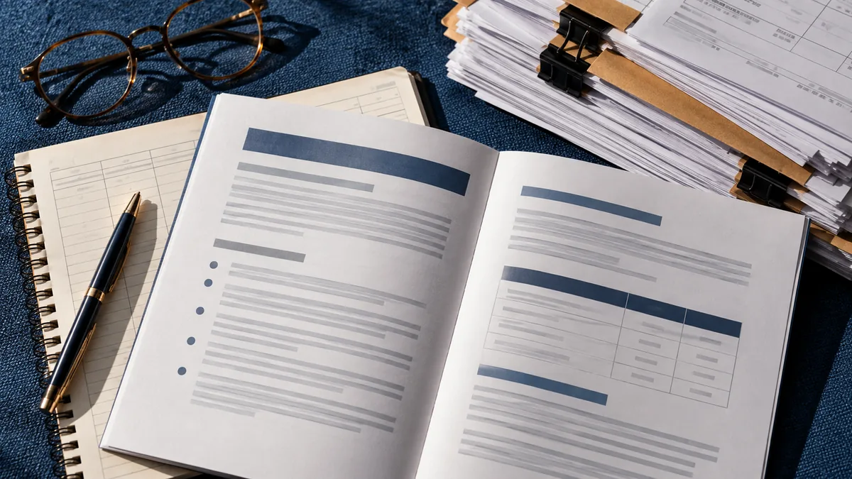 Proposta contábil analisada junto ao volume de documentos da empresa.