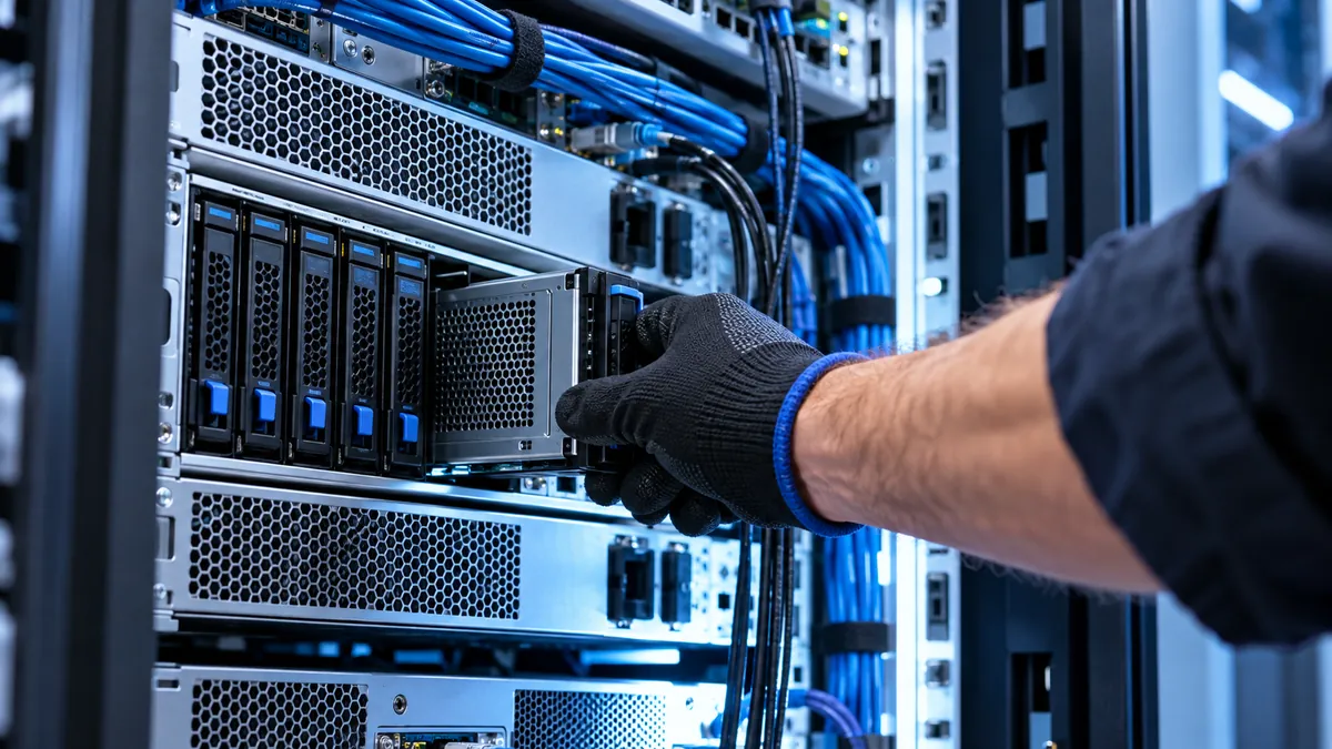 Atualização de infraestrutura digital usada nos processos fiscais do e-commerce.