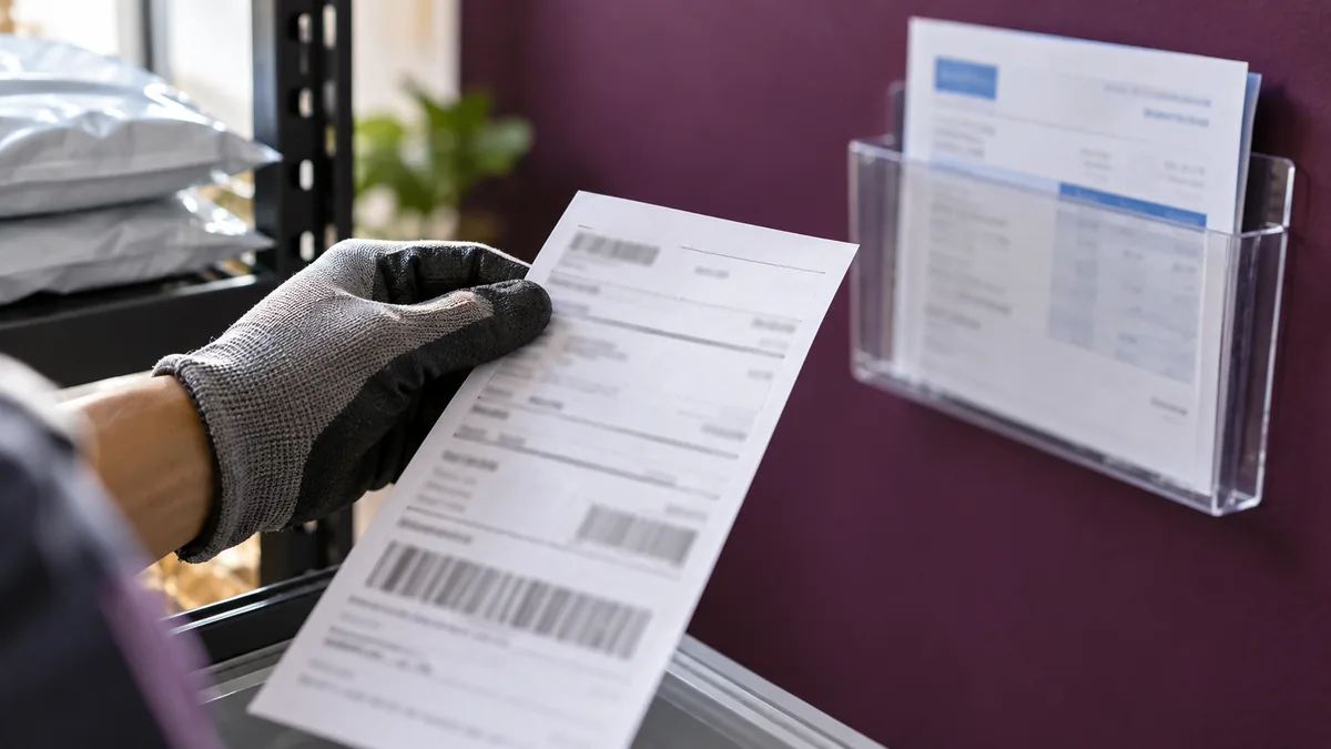 Comprovante de envio e aviso de recebimento financeiro da mesma operação.